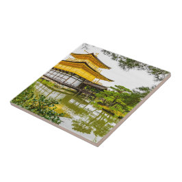 Kinkaku-ji, guldpajon, Kyoto Kakelplatta