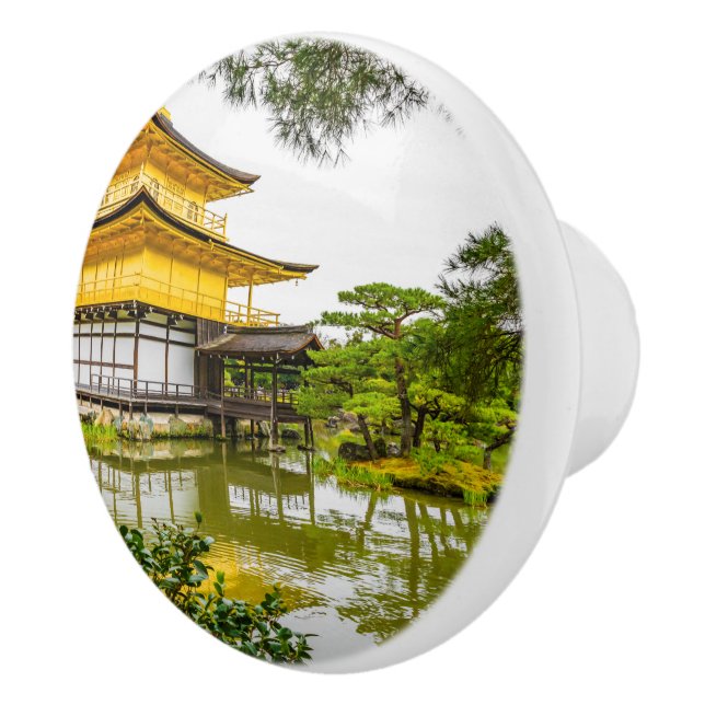 Kinkaku-ji, guldpajon, Kyoto Knopp (Höger)