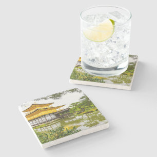 Kinkaku-ji, guldpajon, Kyoto Stenunderlägg