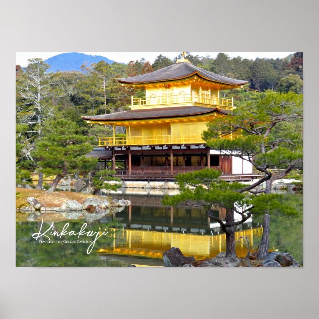Kinkaku-ji (Rokuon-ji) affisch (Framsidan)