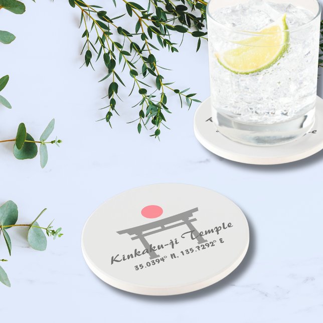 Kinkaku-ji-templet Latitud  Longitud Underlägg (Skapare uppladdad)