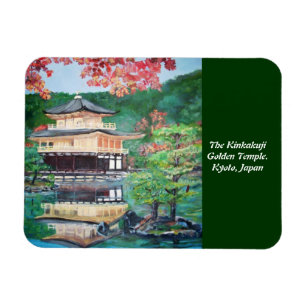 Kinkakuji det guld- tempelet - högvärdig Flexi Magnet