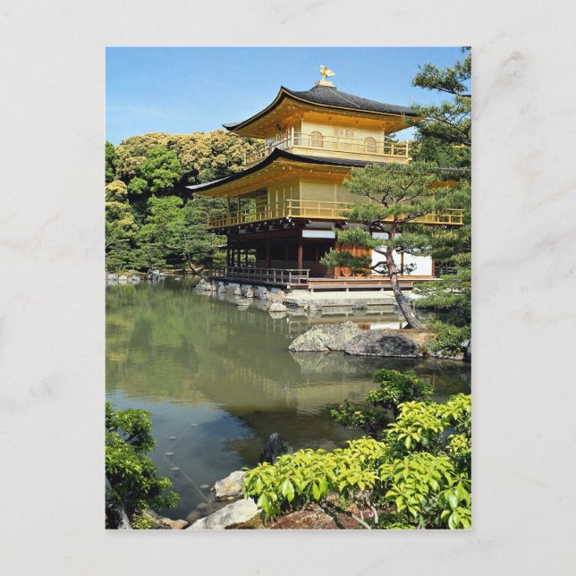 Kinkakuji, Golden Pavilion, Kyoto, Japan Vykort (Framsida)