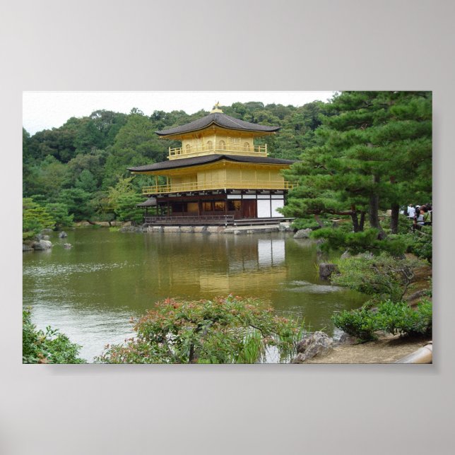 Kinkakuji: "Golden Pavillion"-templet Poster (Framsidan)