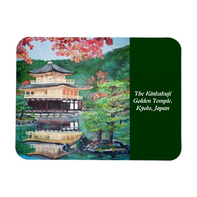 Kinkakuji Golden Temple - Premium Flexi Magnet (Horisontell)