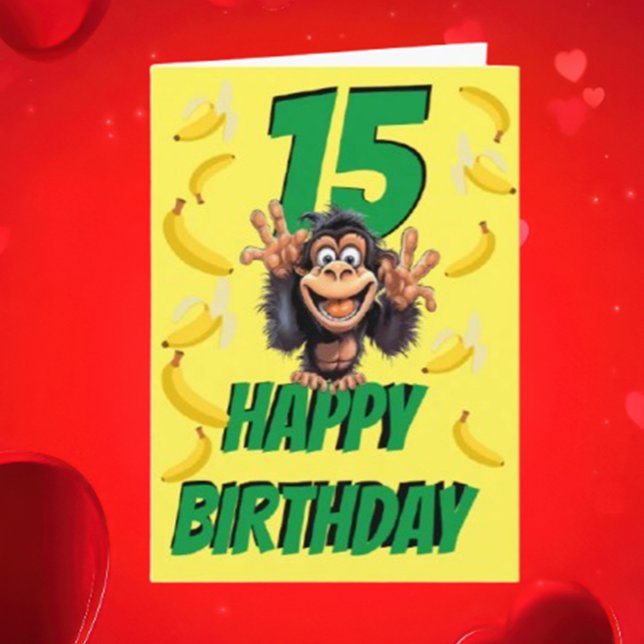 kinkig apa kort (Imagine a cute monkey, wishing you a fantastic birthday—how fun is that?)
