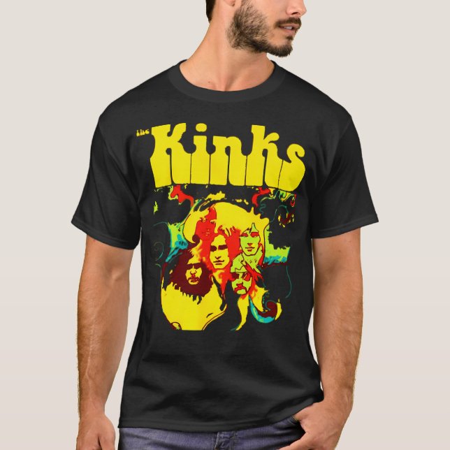 Kinks Band Art Kärlek T Shirt (Framsida)