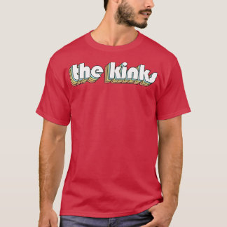 Kinks retro Regnbåge Typography Faded Stil T Shirt