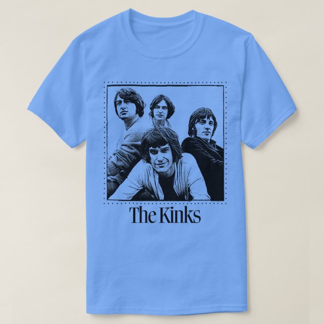 Kinks Retro Stil Fläkt-design T Shirt (Design framsida)