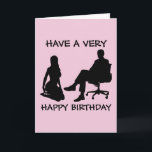 KINKY BIRTHDAY Greeting Cards for WIFE Kort<br><div class="desc">HA MYCKET GRATTIS PÅ FÖDELSEDAGEN. DET ÄR EN ORDER. (:</div>