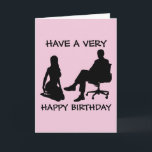 KINKY BIRTHDAY Greeting Cards for WIFE Kort<br><div class="desc">HA MYCKET GRATTIS PÅ FÖDELSEDAGEN. DET ÄR EN ORDER. (:</div>