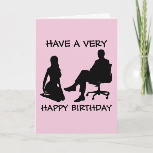 KINKY BIRTHDAY Greeting Cards for WIFE Kort