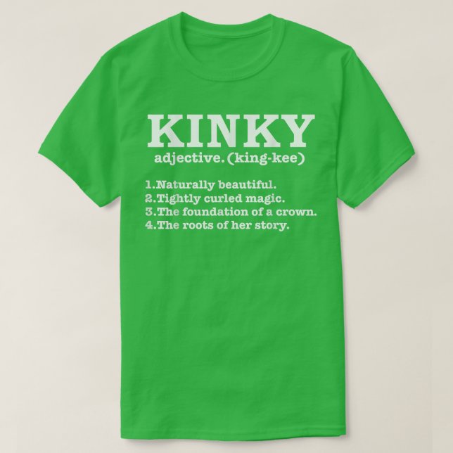 Kinky Hair Definition Natural Hair Pride Locs Napp T Shirt (Design framsida)