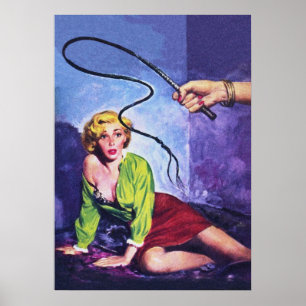 Kinky Homosexual Älskare Pulp Magazine Cover Art Poster