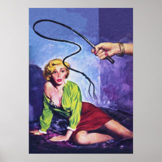 Kinky Homosexual Älskare Pulp Magazine Cover Art Poster
