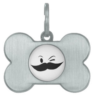 Kinky Mustache ID-bricka Husdjur