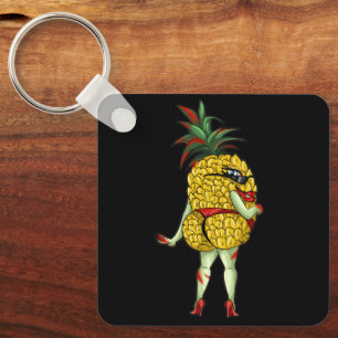 Kinky Vuxen Swinger Fruktig ananas Nyckelring