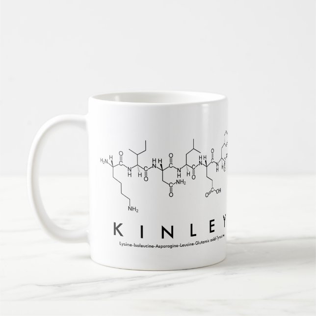 Kinley peptide namn mugg (Vänster)