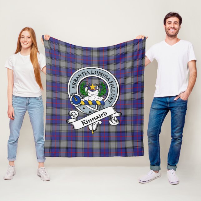 Kinnaird Klansymbol Tartan Plaid Fleecefilt (På plats)