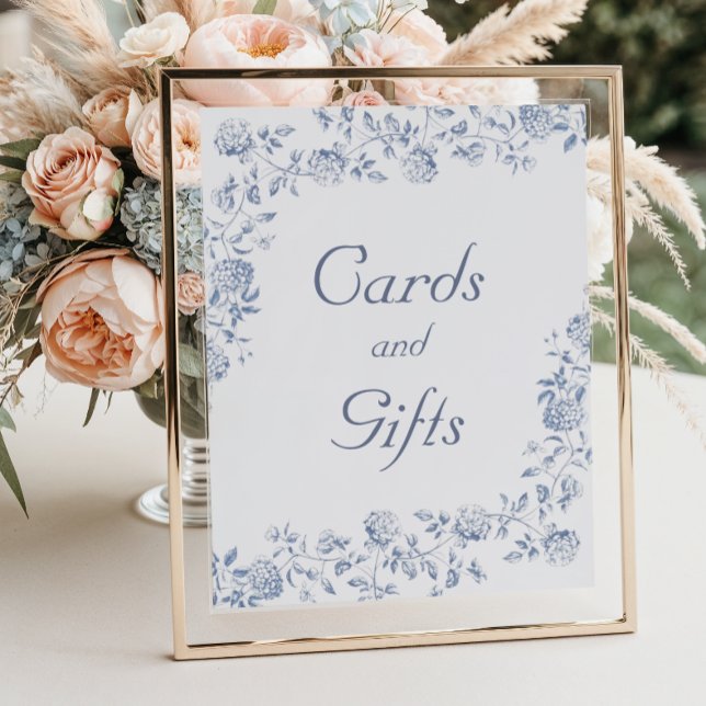 Kinoiserie Blommigt Möhippa-kort och gåvor Poster (Skapare uppladdad)