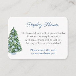 Kinoiserie Chic Julgran Visning Shower Tilläggskort