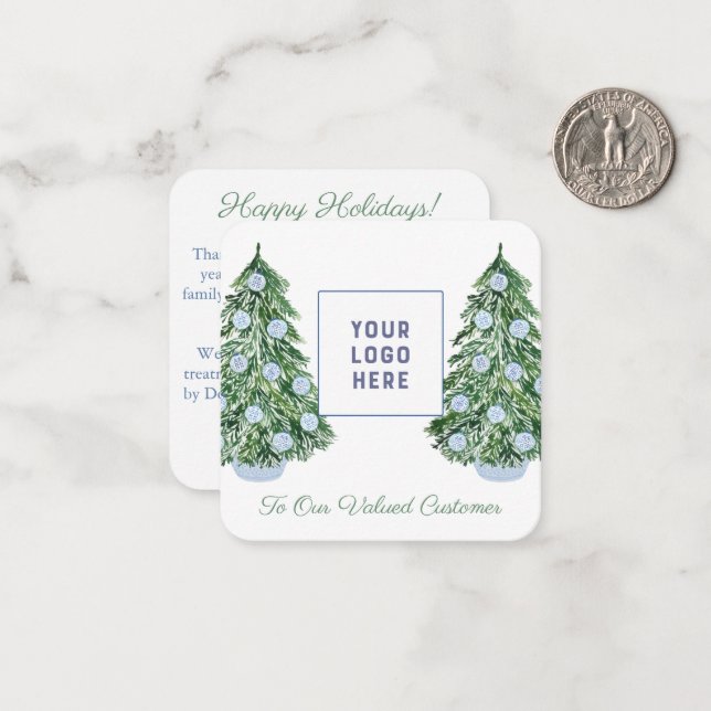 Kinoiserie-Chicens Helgdagar för juljul Anteckningskort (Fram/Back In Situ)