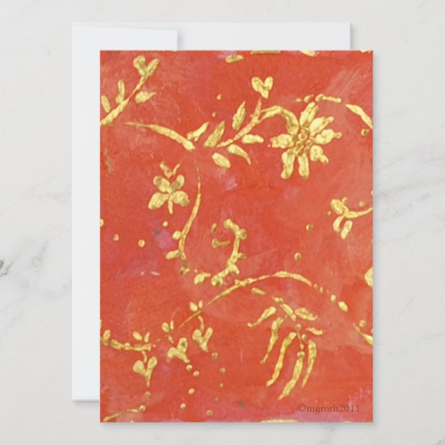 Kinoiserie-jubileumsinbjudan Inbjudningar (Framsida)