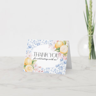Kinoiserie Lemon Tea Party Toile - tackkort