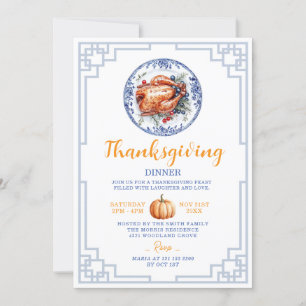 Kinoiserie, Turkiets Thanksgiving Dinner Inbjudningar