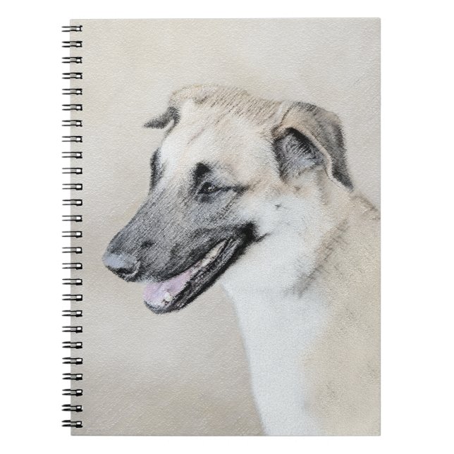 Kinook (Helicopter Öron) - Hund Art Anteckningsbok (Framsidan)