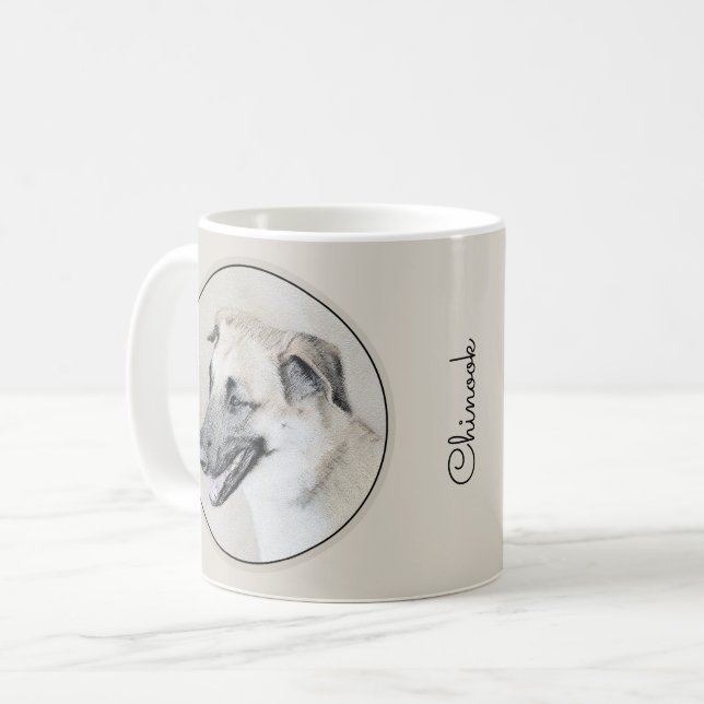 Kinook (Helicopter Öron) - Hund Art Kaffemugg (Framsida vänster)