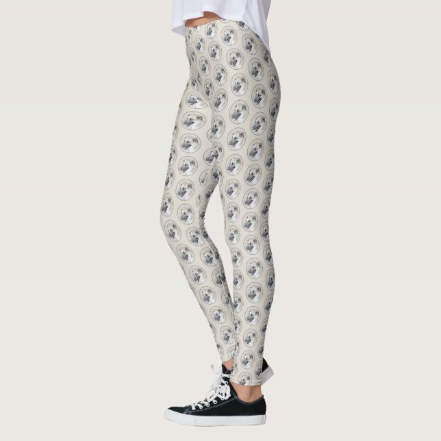 Kinook (Helicopter Öron) - Hund Art Leggings (Vänster)