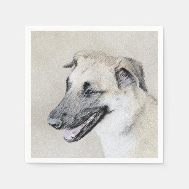 Kinook (Helicopter Öron) - Hund Art Pappersservett (Framsidan)