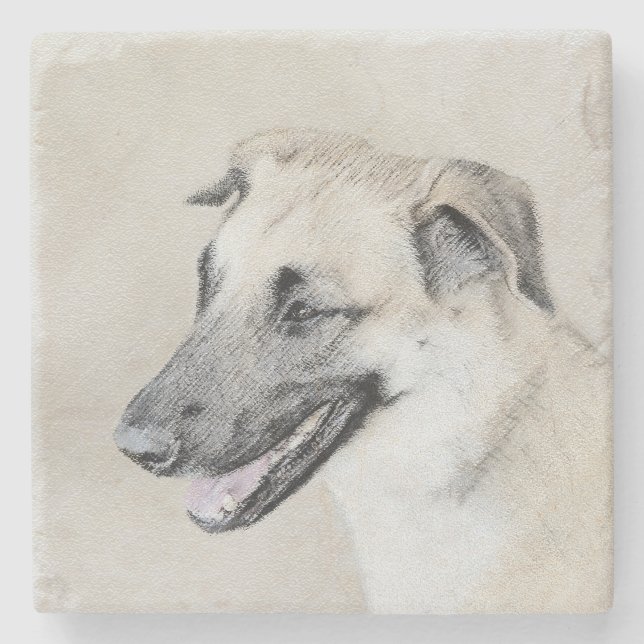Kinook (Helicopter Öron) - Hund Art Stenunderlägg (Framsidan)