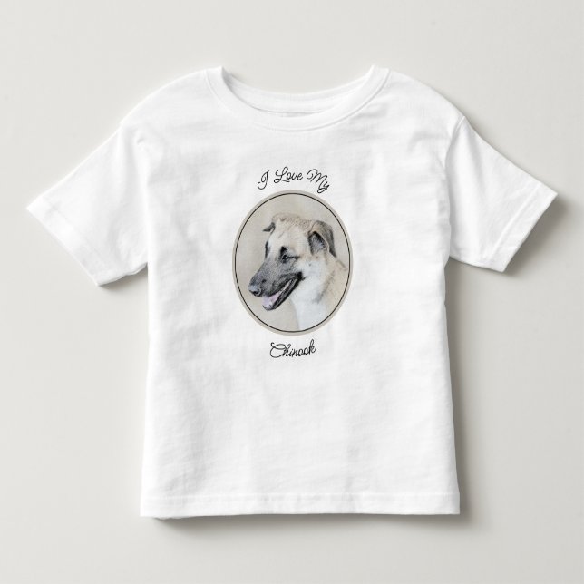 Kinook (Helicopter Öron) - Hund Art T Shirt (Framsida)