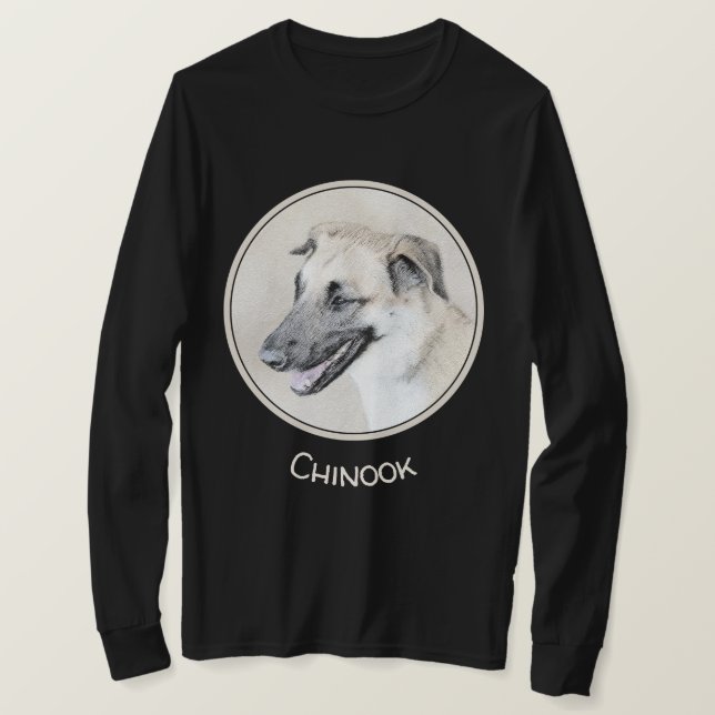 Kinook (Helicopter Öron) - Hund Art T Shirt (Design framsida)