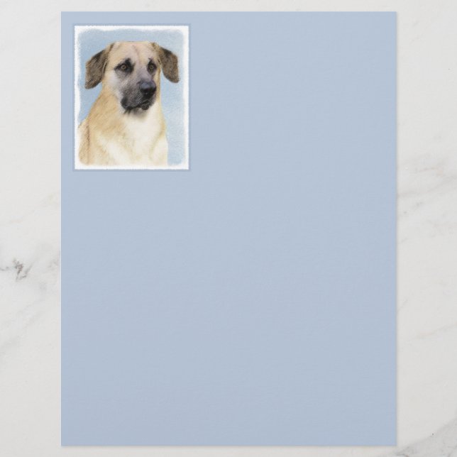 Kinook-målning (släppt Öron) - Original Hund Art (Framsida)