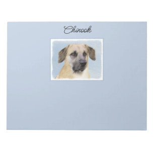 Kinook-målning (släppt Öron) - Original Hund Art Anteckningsblock
