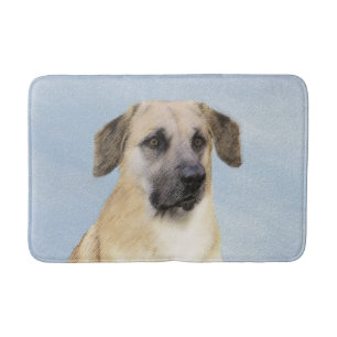 Kinook-målning (släppt Öron) - Original Hund Art Badrumsmatta