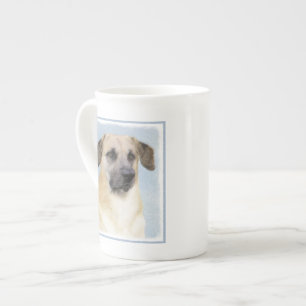 Kinook-målning (släppt Öron) - Original Hund Art Benporslin Mugg