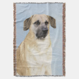 Kinook-målning (släppt Öron) - Original Hund Art Filt