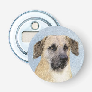 Kinook-målning (släppt Öron) - Original Hund Art Flasköppnare