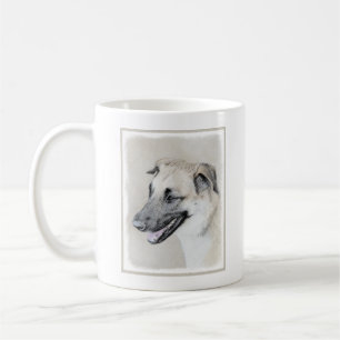 Kinook-målning (släppt Öron) - Original Hund Art Kaffemugg