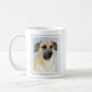 Kinook-målning (släppt Öron) - Original Hund Art Kaffemugg