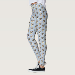 Kinook-målning (släppt Öron) - Original Hund Art Leggings