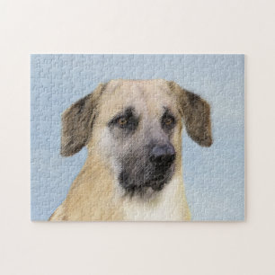 Kinook-målning (släppt Öron) - Original Hund Art Pussel