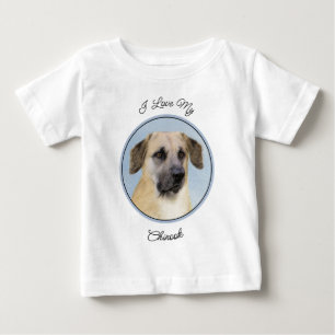 Kinook-målning (släppt Öron) - Original Hund Art T Shirt