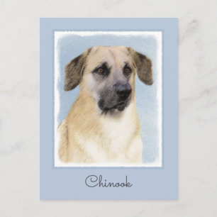 Kinook-målning (släppt Öron) - Original Hund Art Vykort