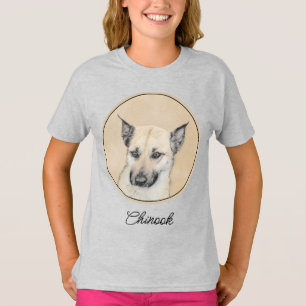 Kinook-målning (spetsar Öron) - Originalkonst Hund T Shirt