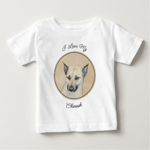 Kinook-målning (spetsar Öron) - Originalkonst Hund T Shirt